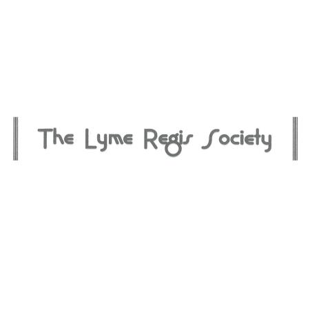 black and white text logo for The Lyme Regis Society in words